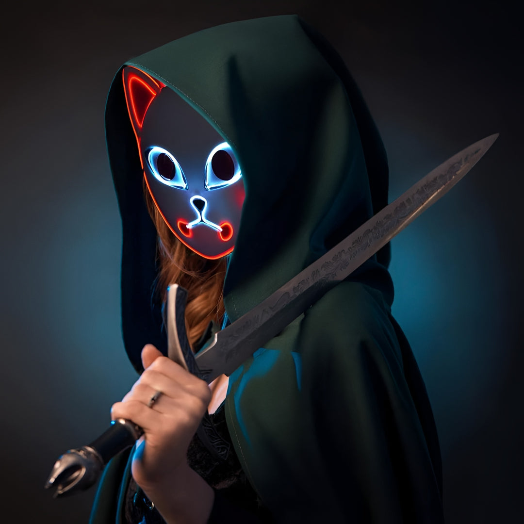 Halloween Costume Anime Haori Mask Cosplay