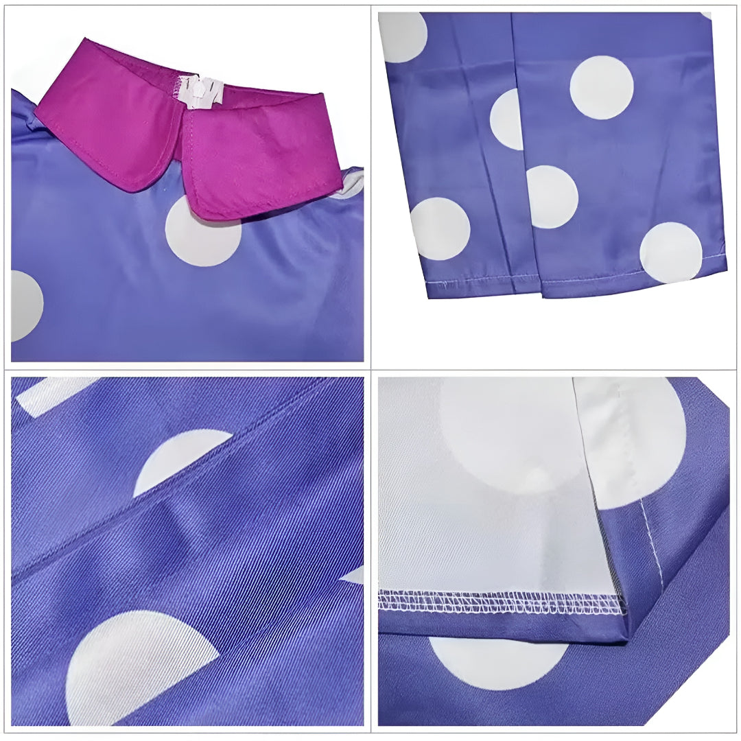 Halloween Costume Polka Dot Dress Wig