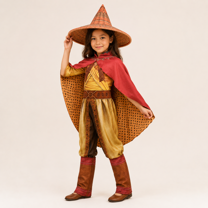 Halloween Costume Witch Cape Hat Party
