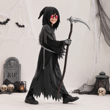 Halloween Costumes Grim Reaper Hooded Robe