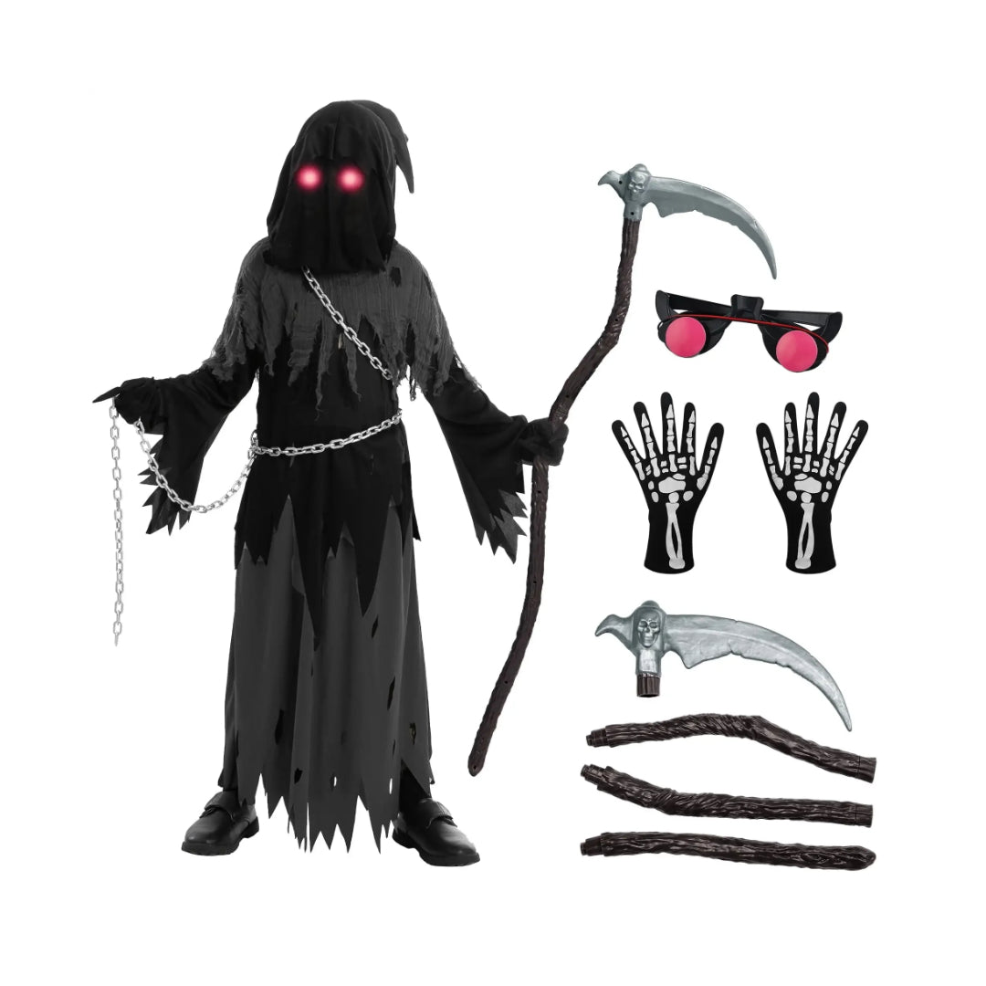 Halloween Costumes Grim Reaper Hooded Robe