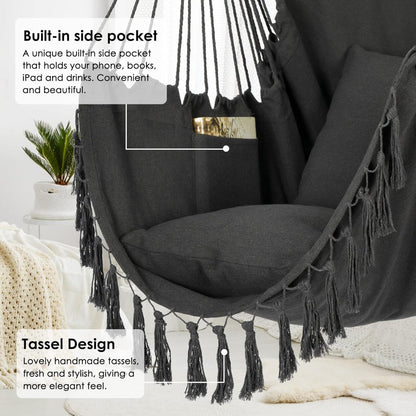 Hammock Chair Hanging Swing Seat Indoor