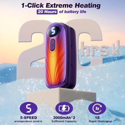 Hand Warmers Rechargeable LED Pocket Heater