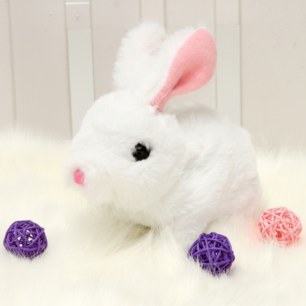 Realistic Plush Bunny Toy Interactive