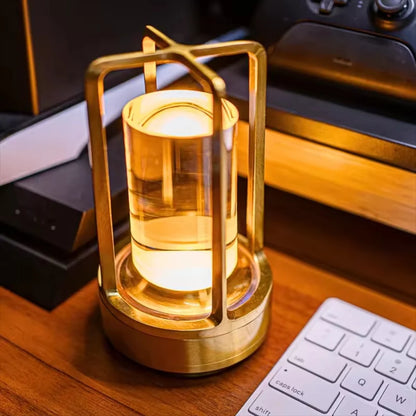 Table Lamp Modern Metal Cylinder LED Light