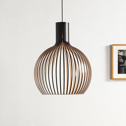 Handcrafted Wooden Pendant Light Natural