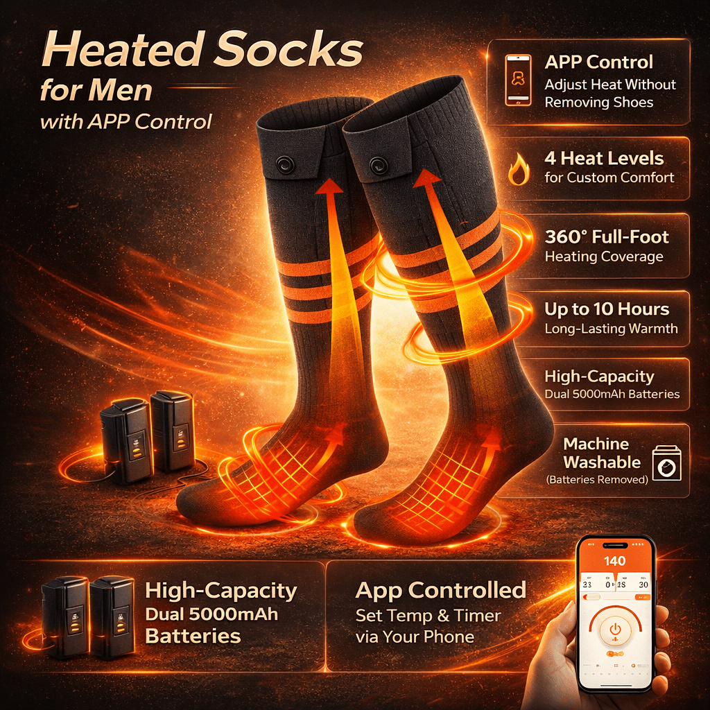 Heated Socks Temperature Control App Control