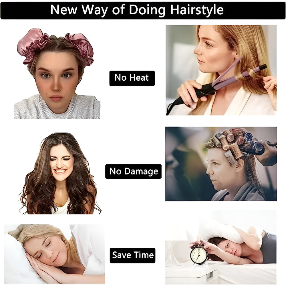 Hair Curler Set Heatless Curling Kit Women