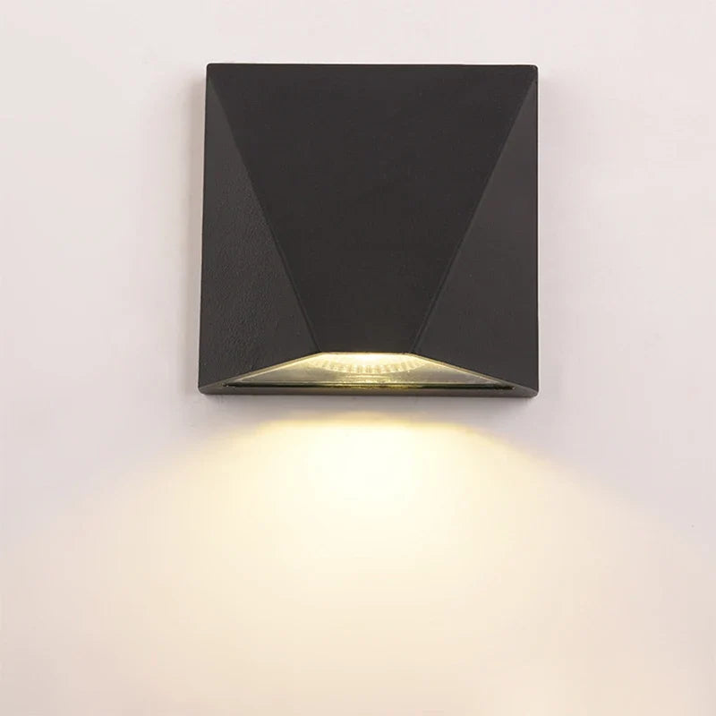 Modern Black LED Wall Light 5W Waterproof