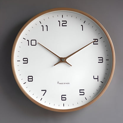 Nordic Wall Clock Minimalist Wood Frame