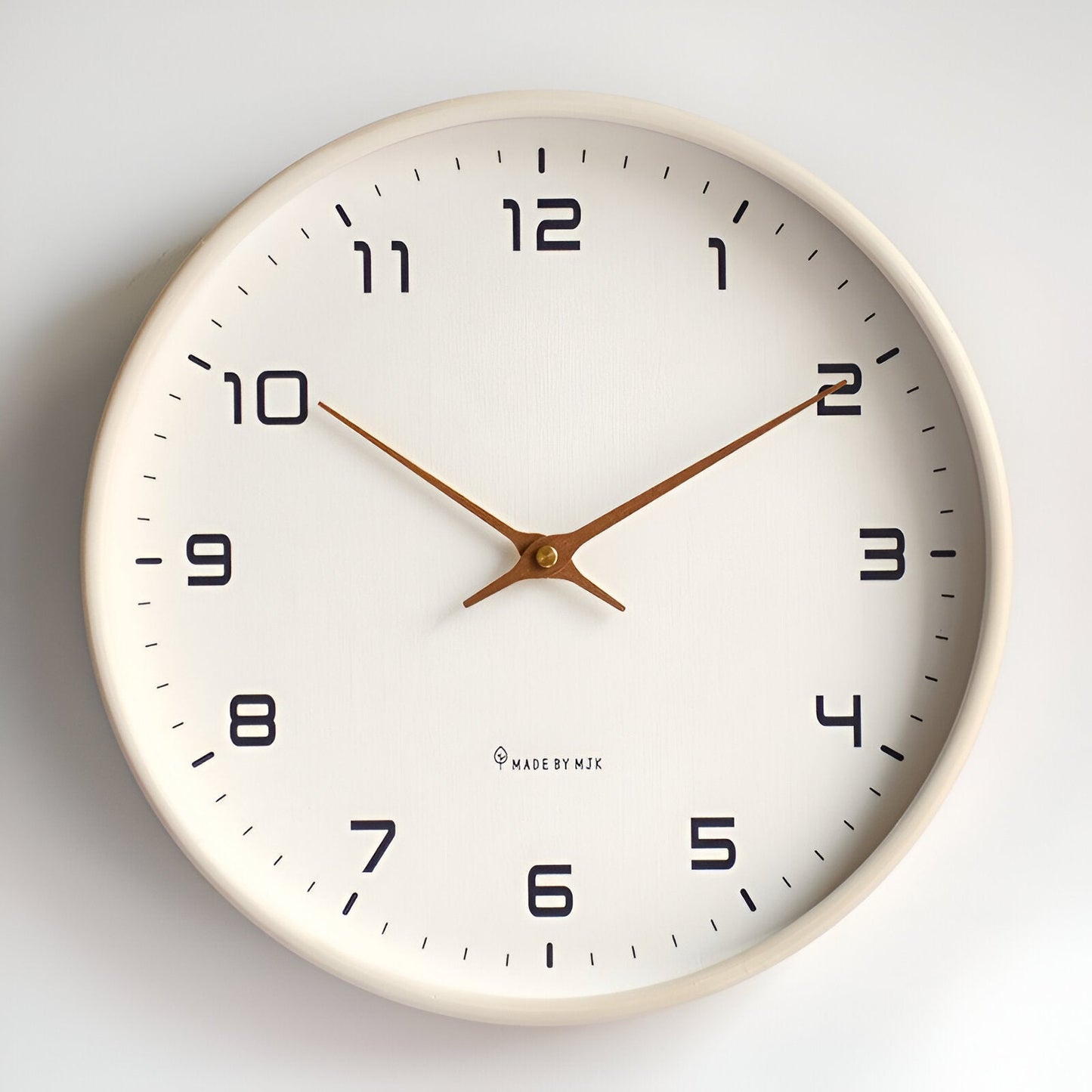 Nordic Wall Clock Minimalist Wood Frame