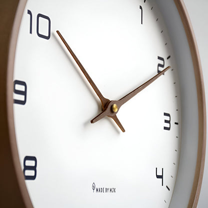 Nordic Wall Clock Minimalist Wood Frame