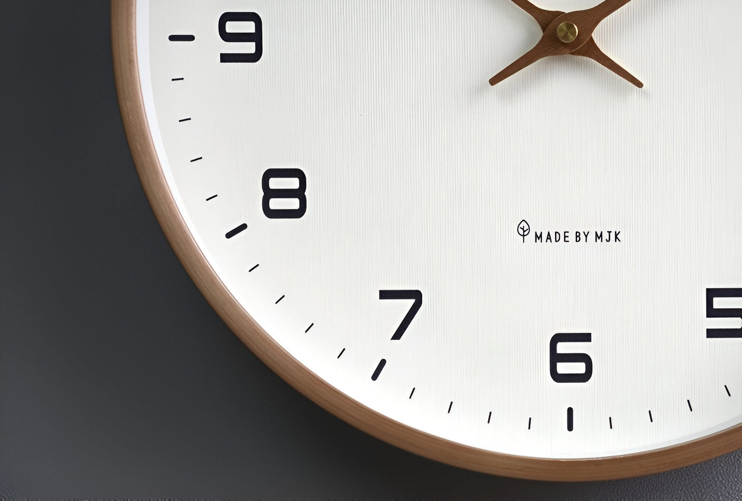 Nordic Wall Clock Minimalist Wood Frame