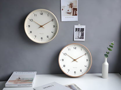 Nordic Wall Clock Minimalist Wood Frame