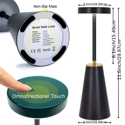 Sleek Lamp Wireless Rechargeable Table Lamp
