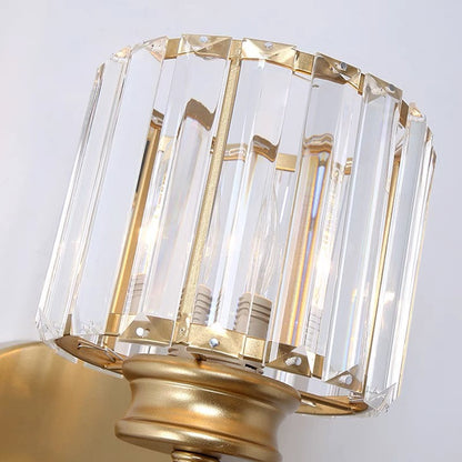 Crystal Wall Light Modern Glass & Iron