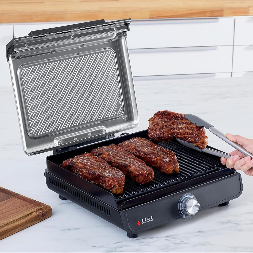 Indoor Grill Griddle 500°f Nonstick Plate