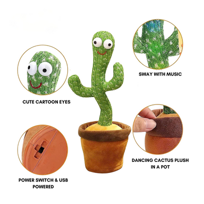 Interactive Toy Dancing Talking Cactus Toy