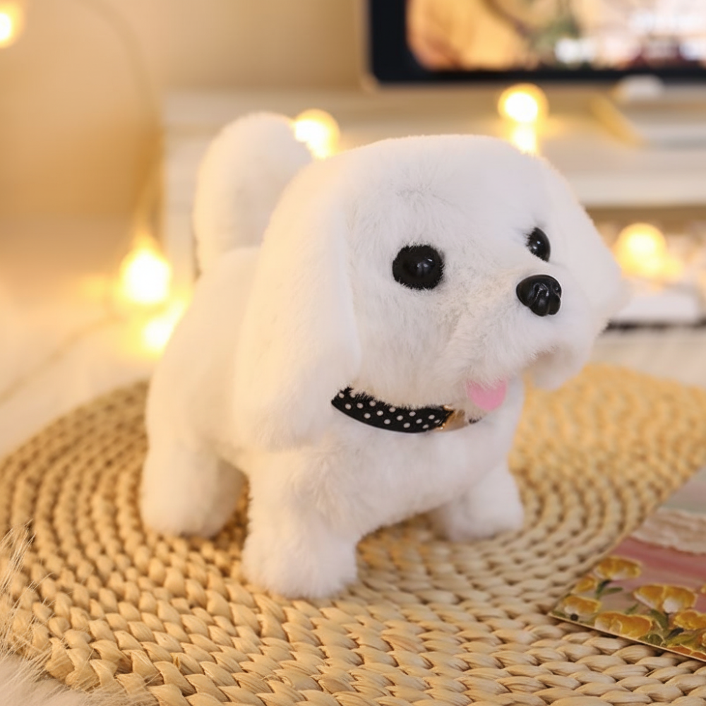 Interactive Dog Toy Plush Puppy Walking
