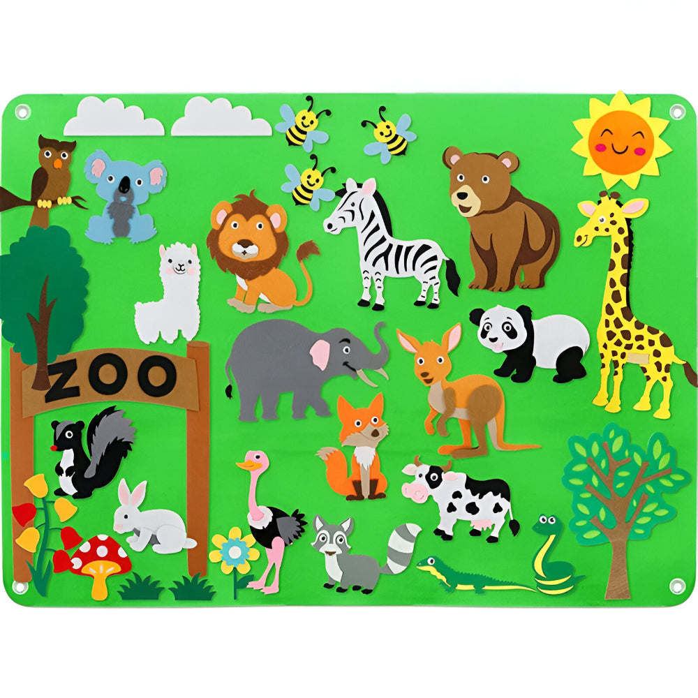 Wall Art Felt Board Interactive Kids