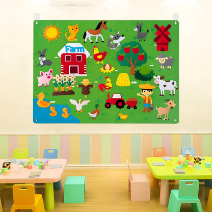 Wall Art Felt Board Interactive Kids