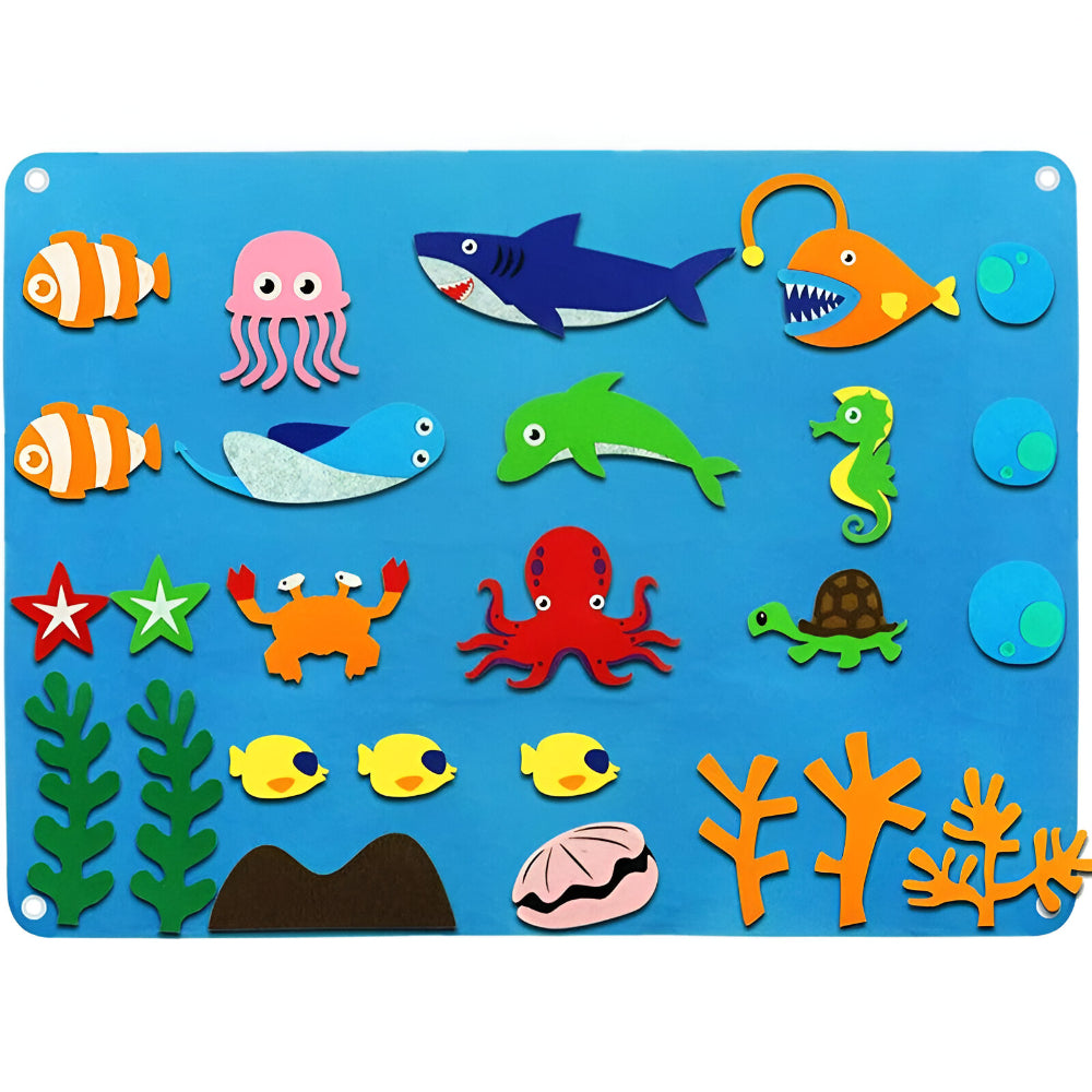 Wall Art Felt Board Interactive Kids