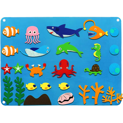 Wall Art Felt Board Interactive Kids