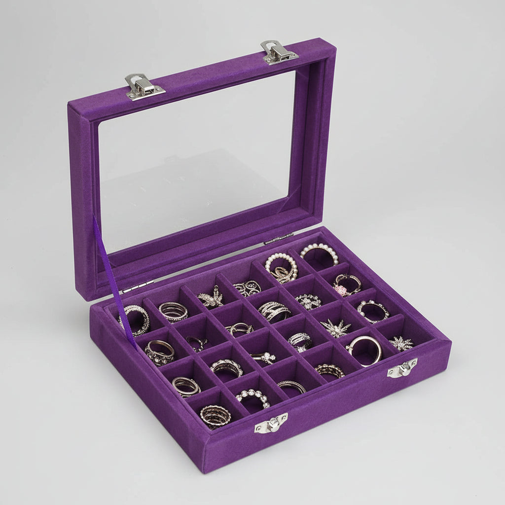 Jewelry Organizer Mothers Day Velvet Storage