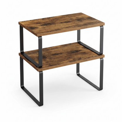 Shelf Organizer Stackable Metal Kitchen