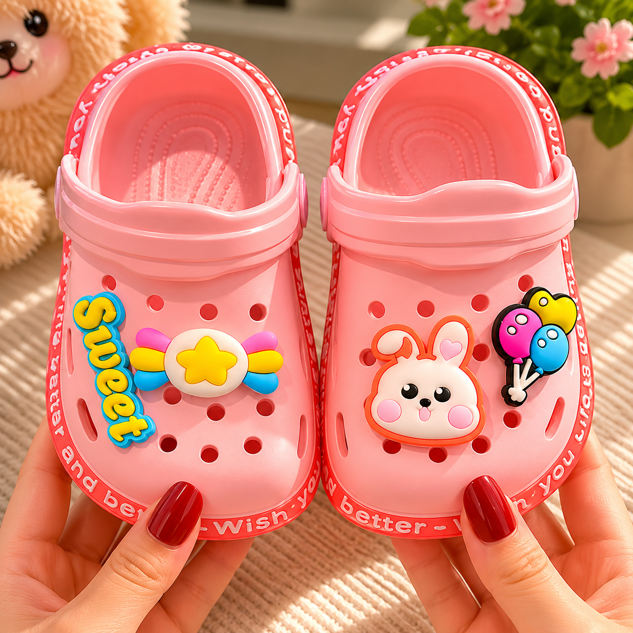 Kids Clogs Cartoon Slip On Garden Sandals