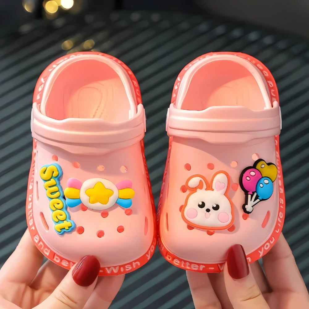 Kids Clogs Cartoon Slip On Garden Sandals