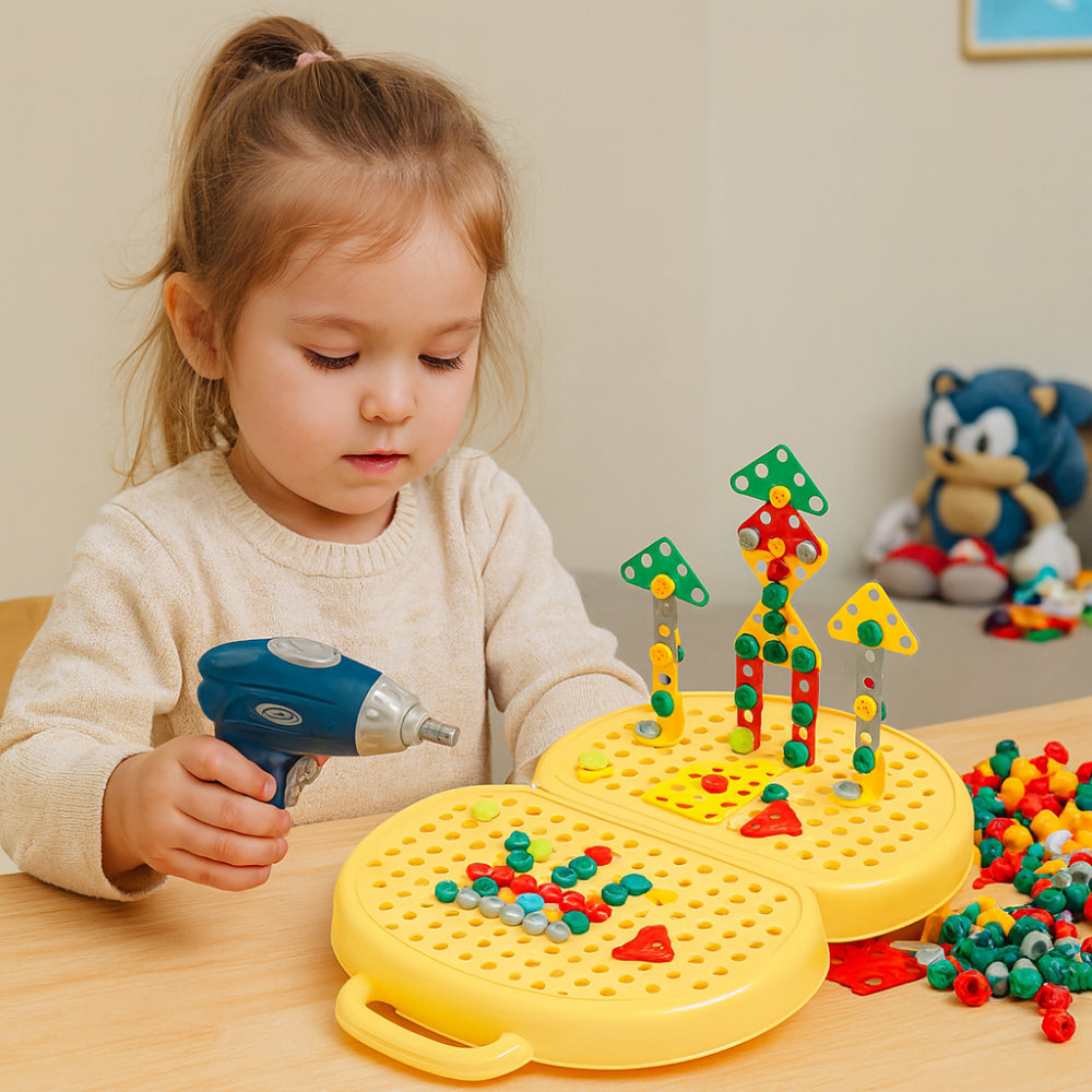 Kids Toy Montessori Building Set STEM