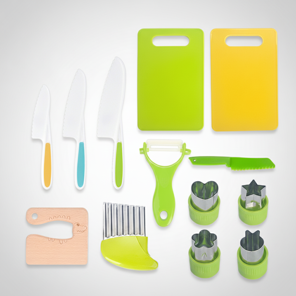 Kids Kitchen Set Child Safe Cooking Tools