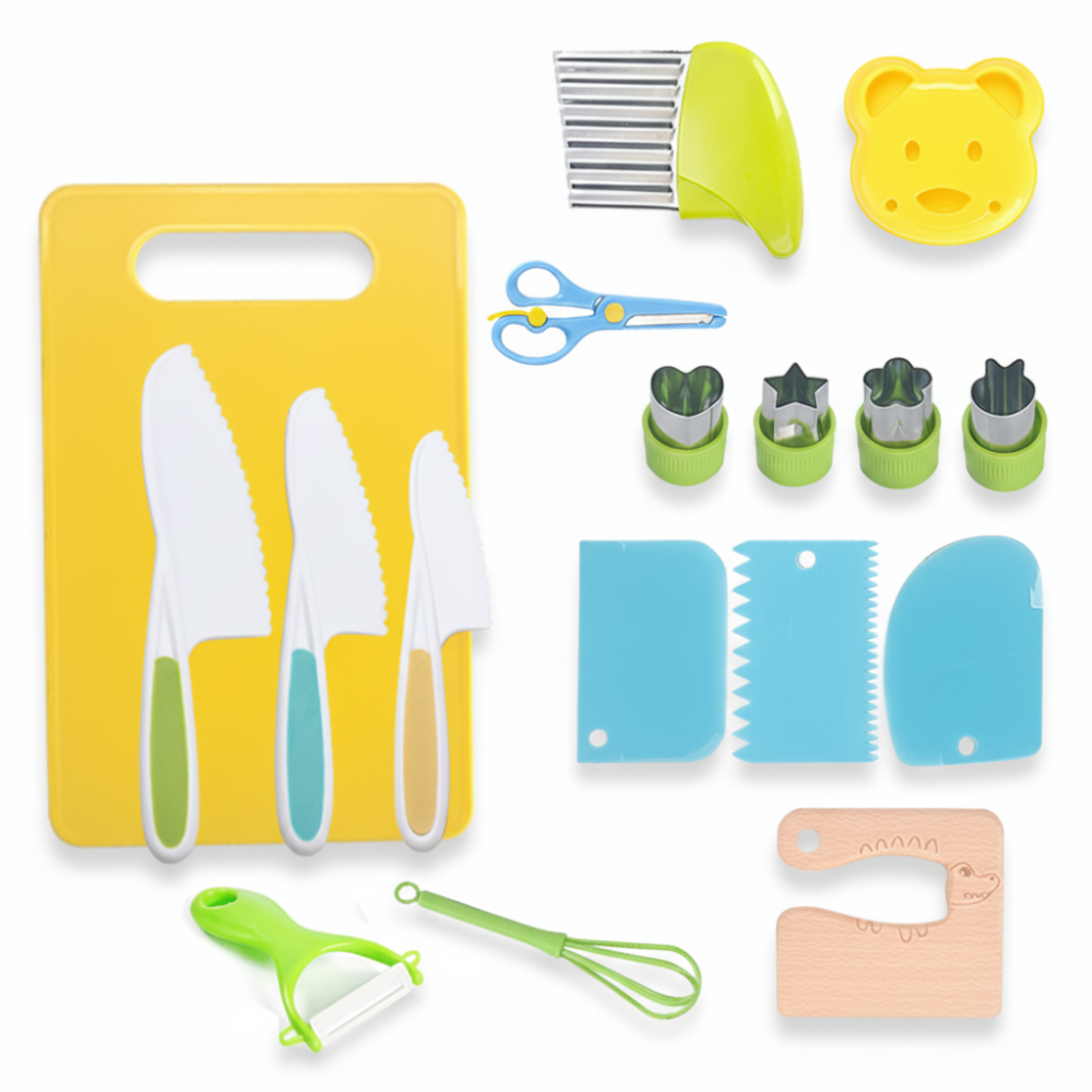 Kids Kitchen Set Child Safe Cooking Tools