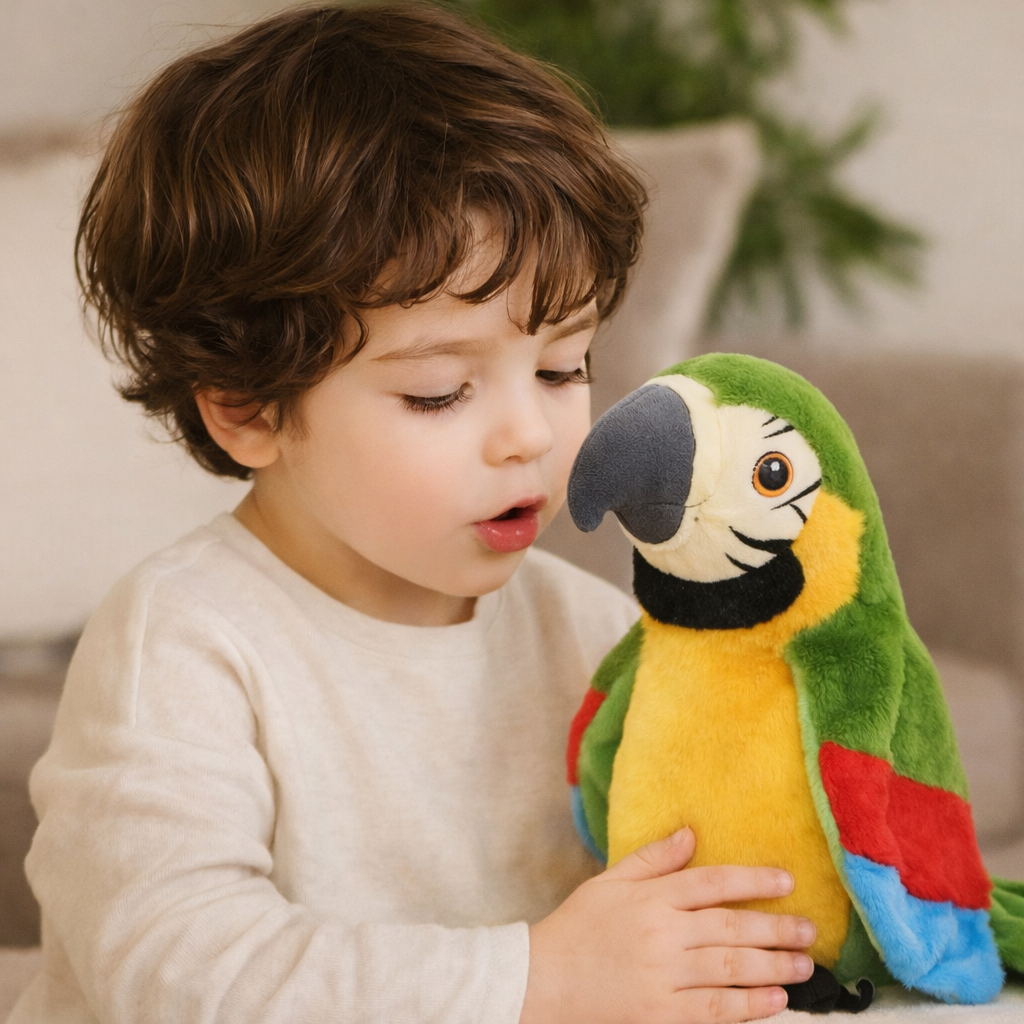 Toy Parrot Talking Plush Interactive Kids