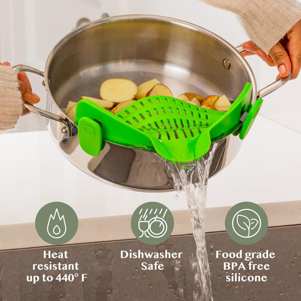 Kitchen Strainer Clip Style Pot Pasta