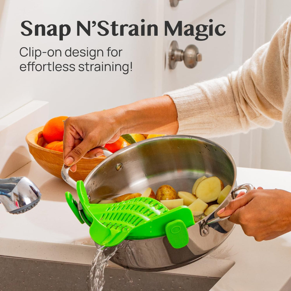 Kitchen Strainer Clip Style Pot Pasta
