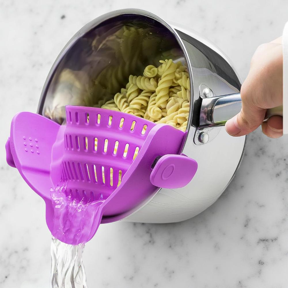 Kitchen Strainer Clip Style Pot Pasta