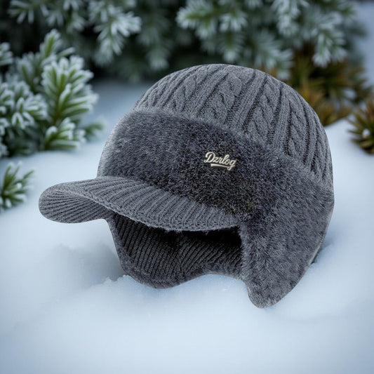Knit Trapper Hat Ear Flap Winter Cold