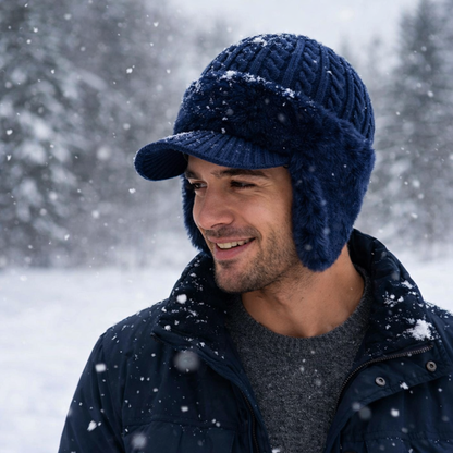 Knit Trapper Hat Ear Flap Winter Cold