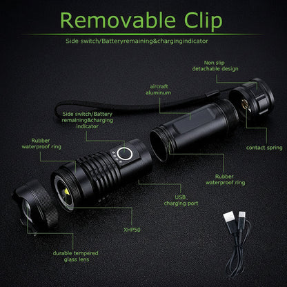 Flashlight Rechargeable LED Tactical