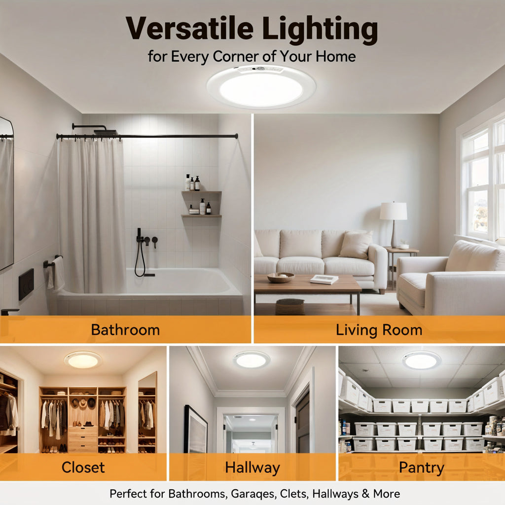 Ceiling Light Motion Sensor Rechargeable LED