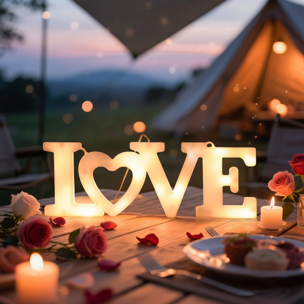 Wall Decor Heart LED Night Light Battery