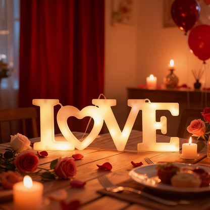 Wall Decor Heart LED Night Light Battery