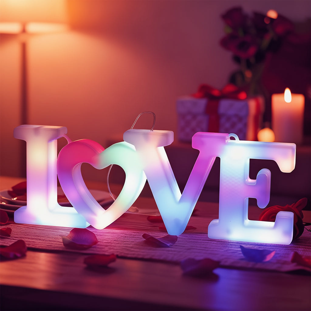 Wall Decor Heart LED Night Light Battery