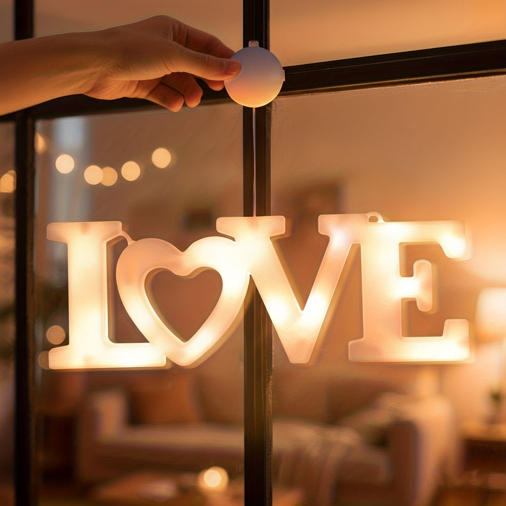 Wall Decor Heart LED Night Light Battery