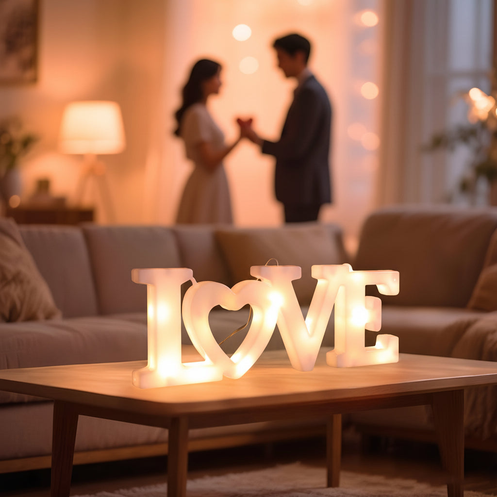 Wall Decor Heart LED Night Light Battery
