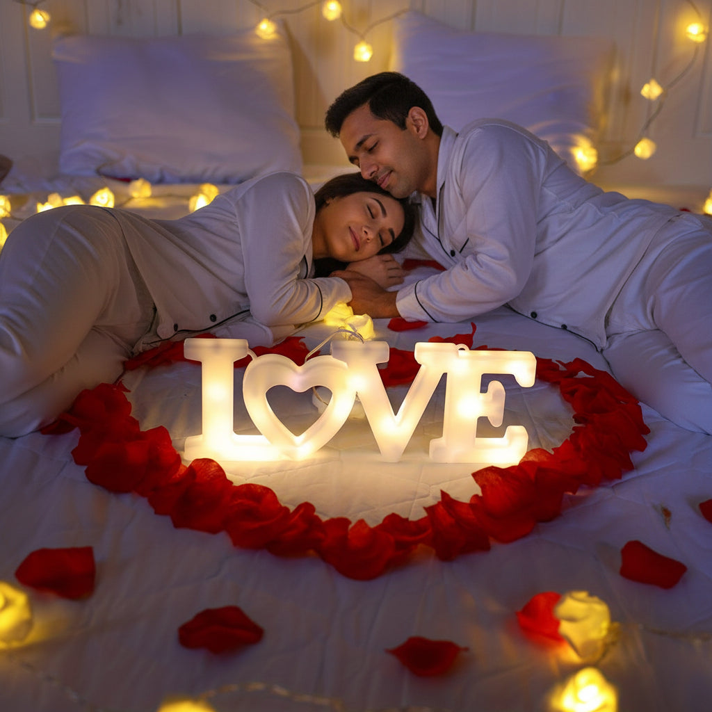Wall Decor Heart LED Night Light Battery