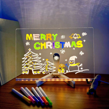 Drawing Writing Board LED Light Kids