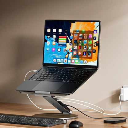 Laptop Stand Adjustable Rotating USB C